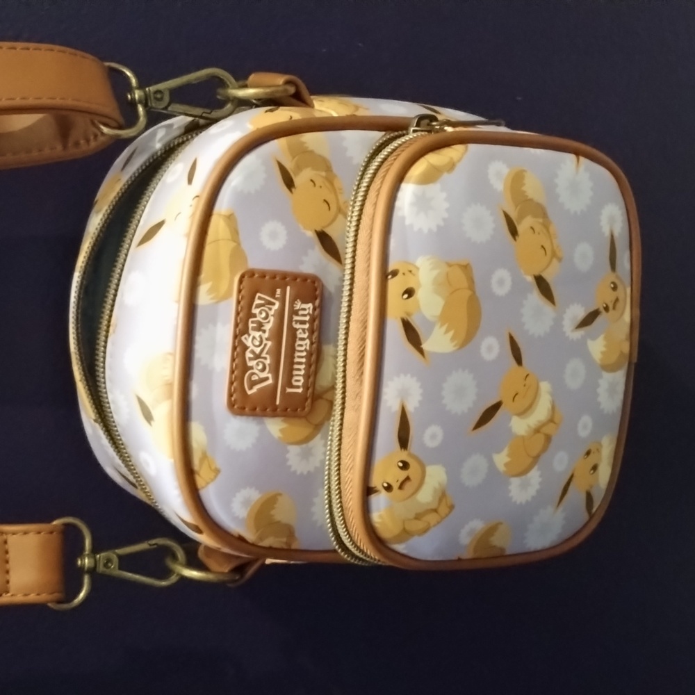 Loungefly Pokémon Eevee Crossbody Bag - Brown and Lavender